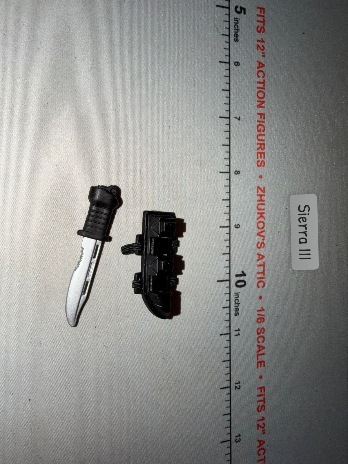 1/6 Scale Modern Era Combat Knife and Sheath - GI Joe