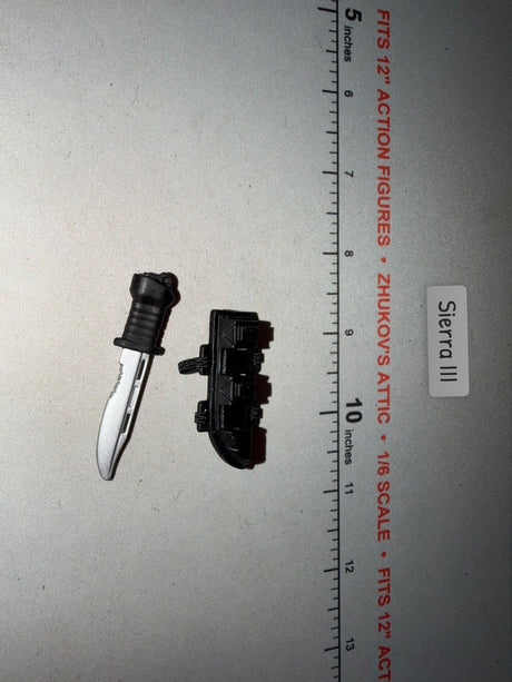 1/6 Scale Modern Era Combat Knife and Sheath - GI Joe