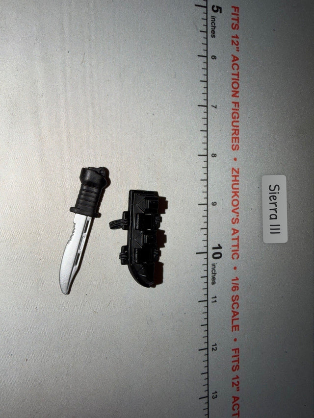 1/6 Scale Modern Era Combat Knife and Sheath - GI Joe