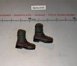 1/6 Scale WWII German Era Brown Boots with Gaiters