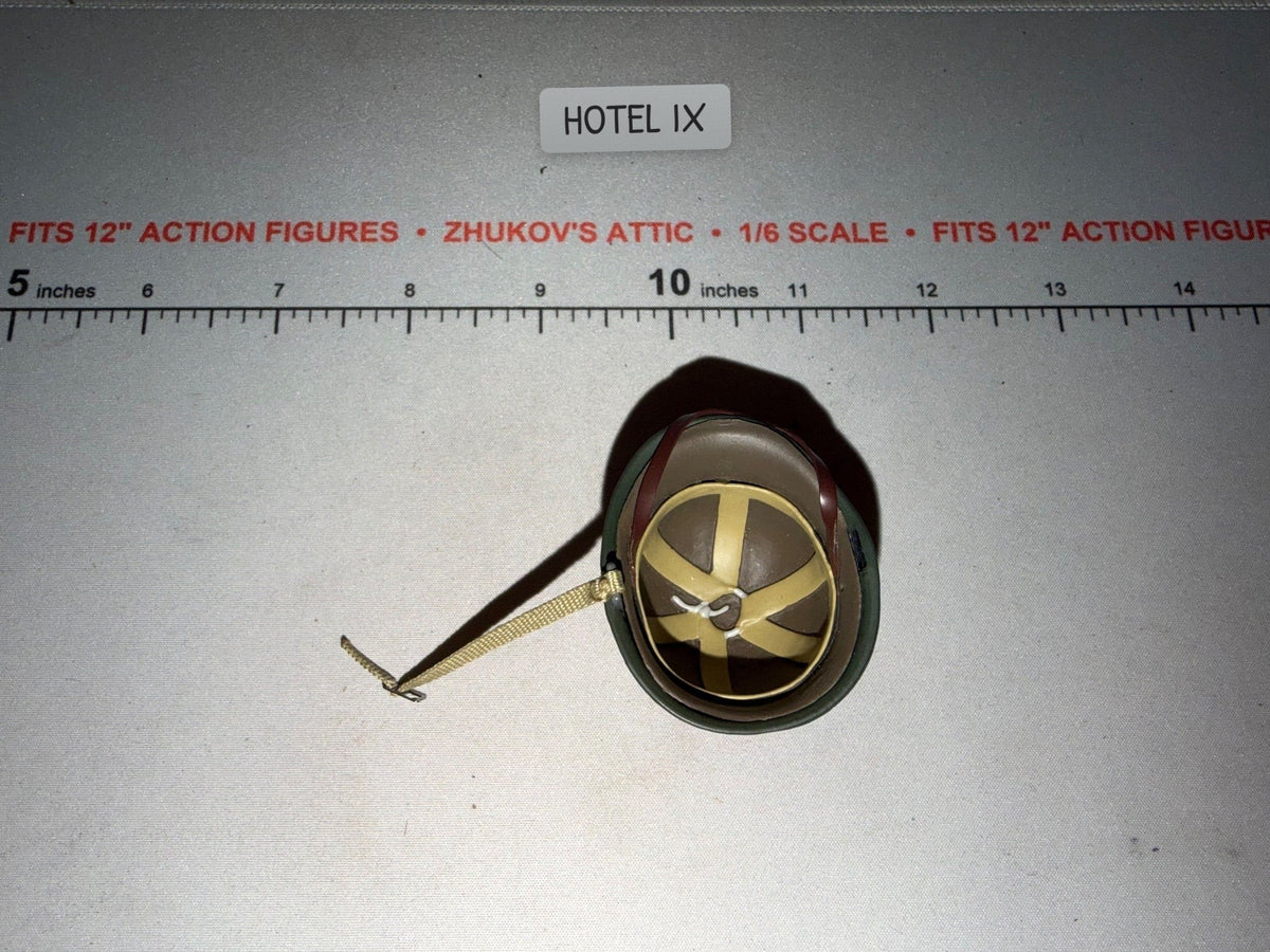 1/6 Scale WWII US M1 Paratrooper Combat Helm with Chin Strap - Dragon
