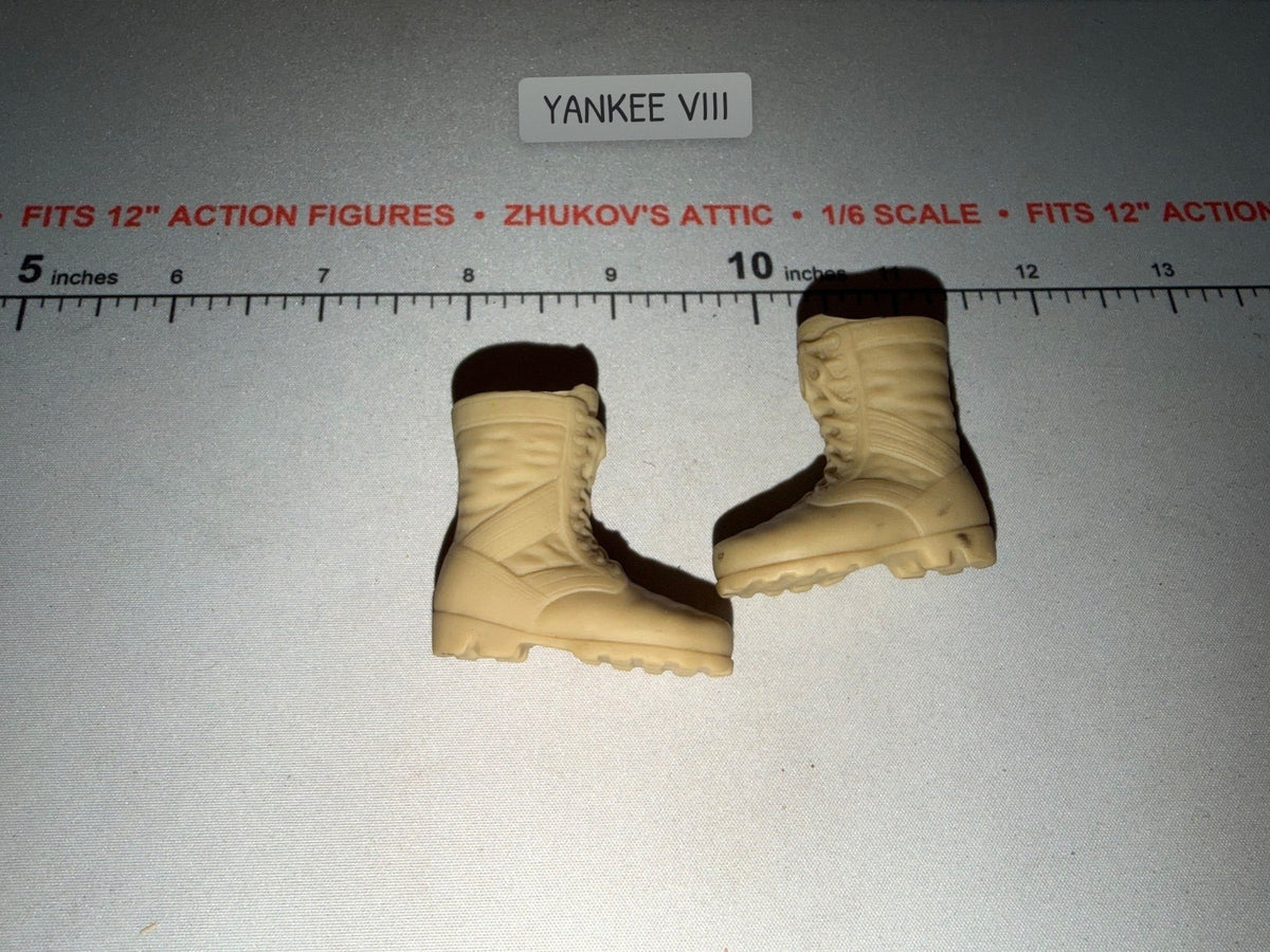 1/6 Scale Modern Era Desert Tan Combat Boots - Ultimate Soldier