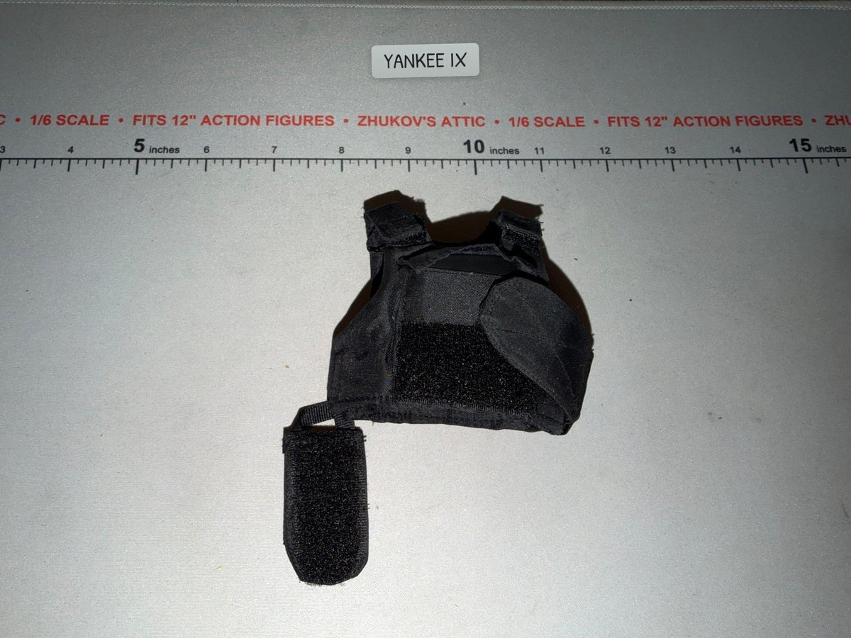 1/6 Scale Modern Era Black Tactical Body Armor Vest