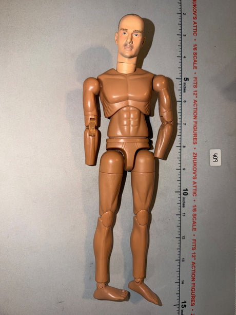 1/6 Scale Nude Male Action Figure Basic Body with Shaved Head Sculpt - BBI