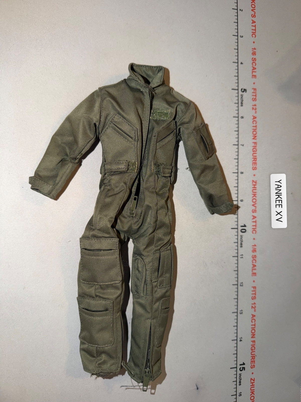 1/6 Scale Modern Era Pilot Coveralls Flight Suit