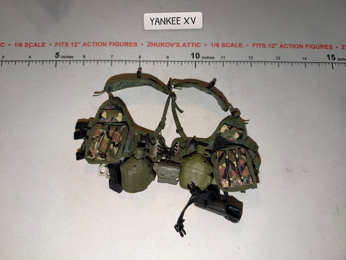1/6 Scale Modern Era Woodland Camouflage Tactical Load Bearing Field Gear Set