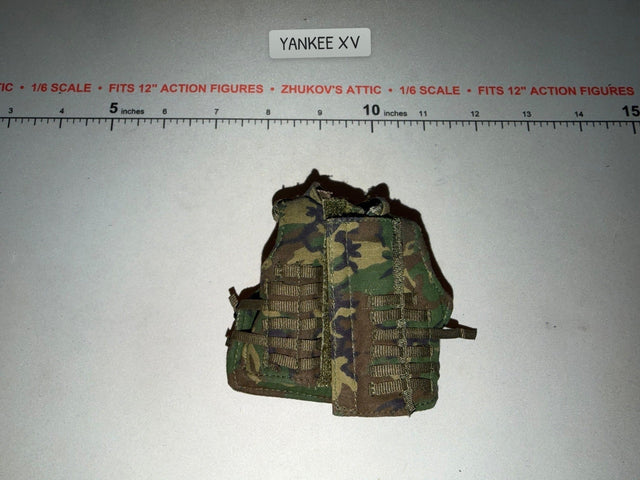 1/6 Scale Modern Era Woodland Camo Plate Carrier Vest - BBI