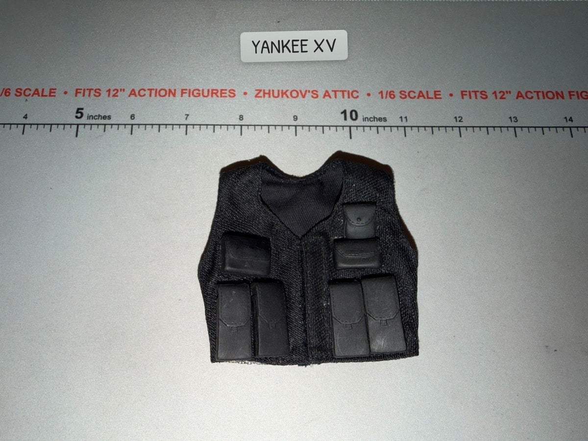 1/6 Scale Modern Era Black Tactical Vest - Ultimate Soldier