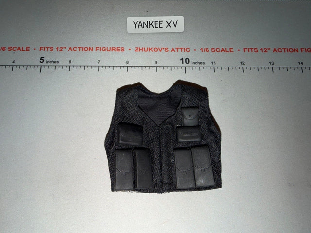 1/6 Scale Modern Era Black Tactical Vest - Ultimate Soldier