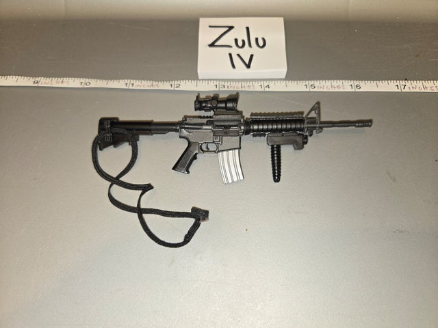 1/6 Scale Modern Era M4 Carbine Assault Rifle with Sling and Optic