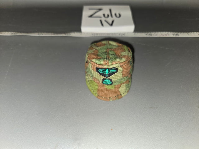 1/6 Scale WWII German Waffen Camouflage Field Cap with Insignia
