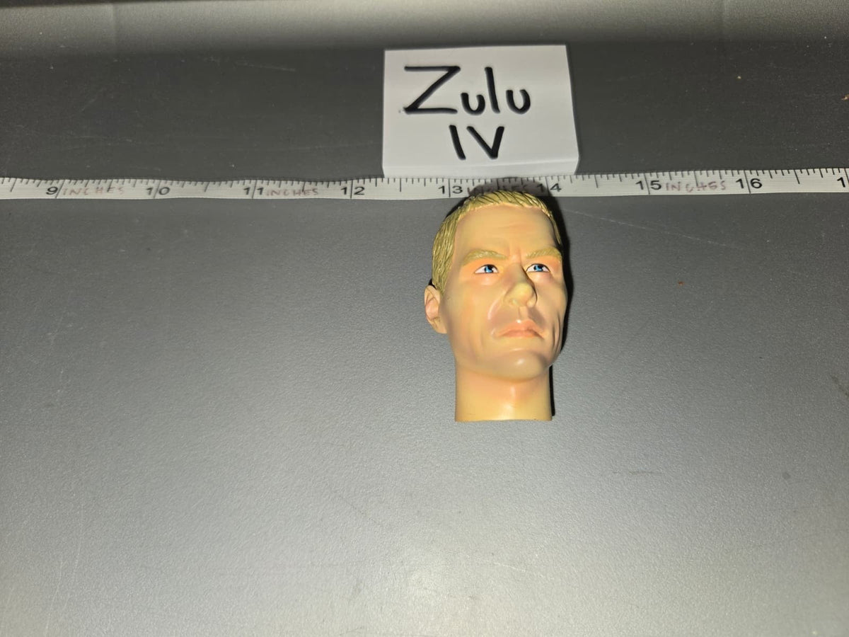 1/6 Scale Male Head Sculpt with Blonde Hair - Dragon