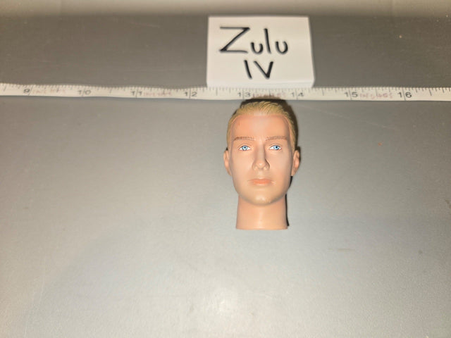 1/6 Scale Male Head Sculpt with Blonde Hair - Dragon
