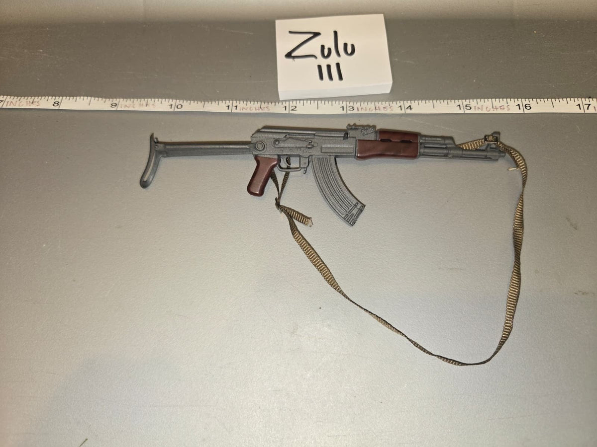 1/6 Scale Modern Russian AK-47 Assault Rifle with Folding Stock and Sling