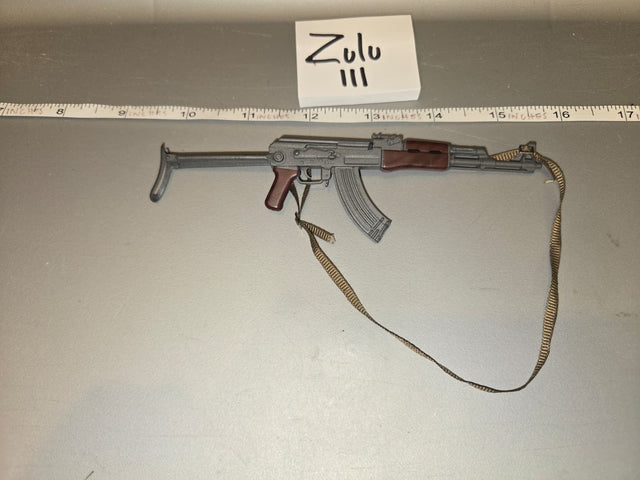 1/6 Scale Modern Russian AK-47 Assault Rifle with Folding Stock and Sling