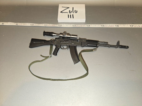 1/6 Scale Modern Russian AK-74 Assault Rifle with Scope and Sling