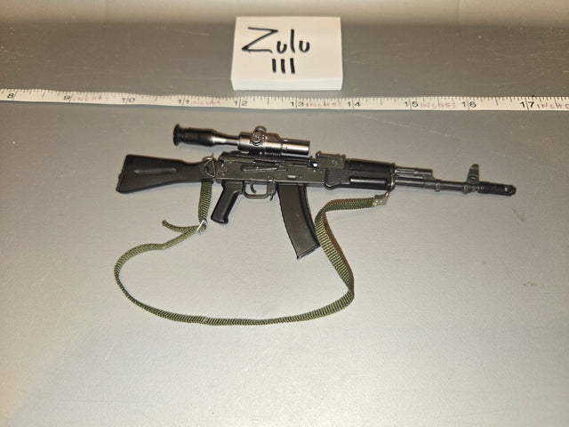 1/6 Scale Modern Russian AK-74 Assault Rifle with Scope and Sling