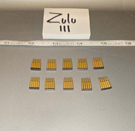 1/6 Scale WWII German Rifle Ammunition Stripper Clips Set
