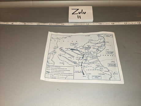 1/6 Scale WWII US Battle of the Bulge Map