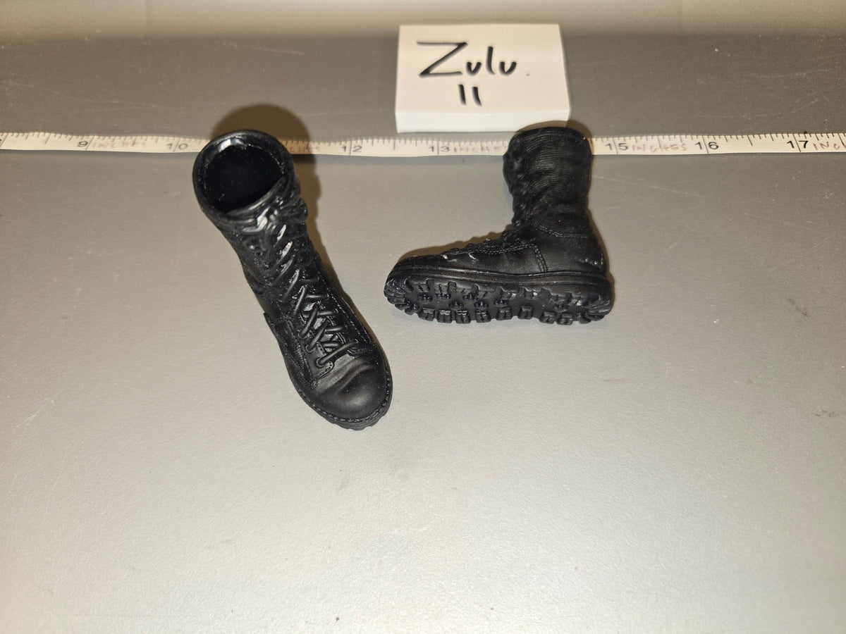 1/6 Scale Modern Era Military Black Combat Boots - BBI