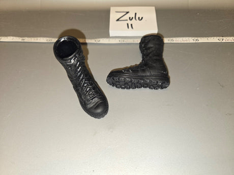 1/6 Scale Modern Era Military Black Combat Boots - BBI