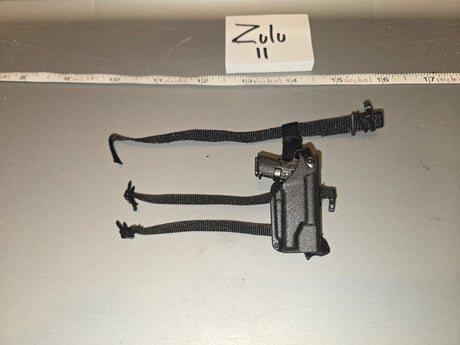 1/6 Scale Modern Era Drop Leg Holster with Pistol