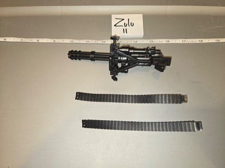 1/6 Scale Modern Era / Vietnam Minigun Machine Gun with Ammo Belts