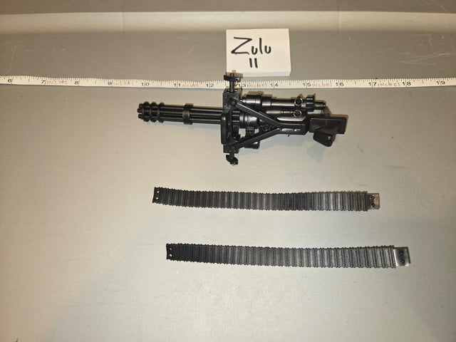 1/6 Scale Modern Era / Vietnam Minigun Machine Gun with Ammo Belts