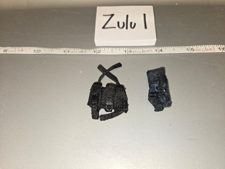 1/6 Scale Modern Era Black Tactical Pouches
