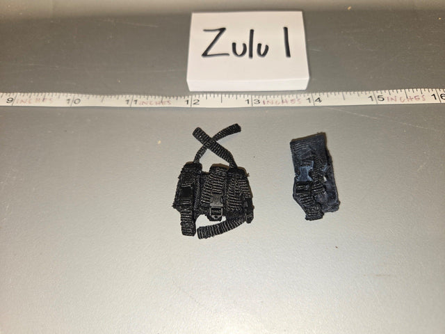 1/6 Scale Modern Era Black Tactical Pouches
