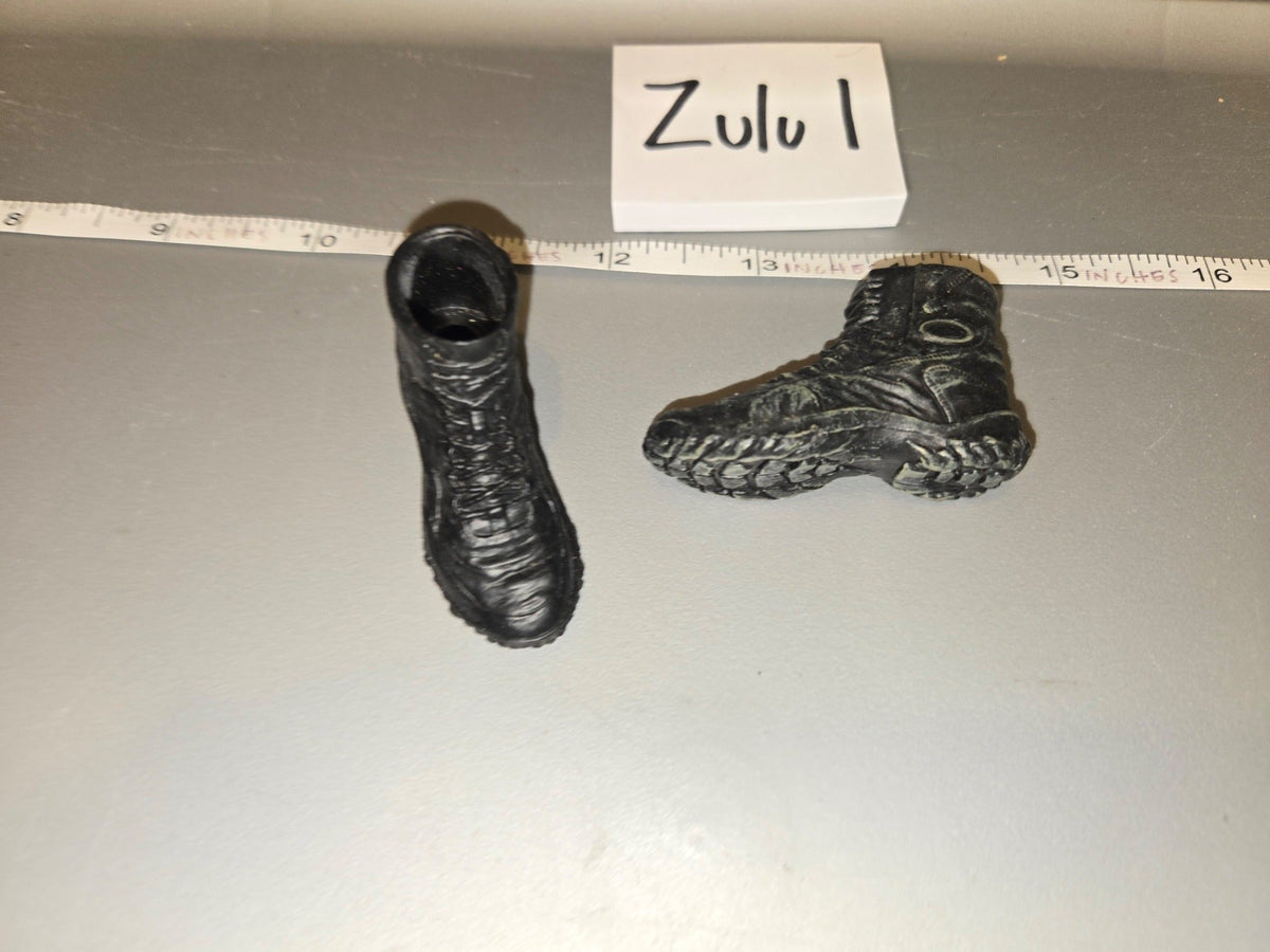 1/6 Scale Modern Era Black Tactical Combat Boots