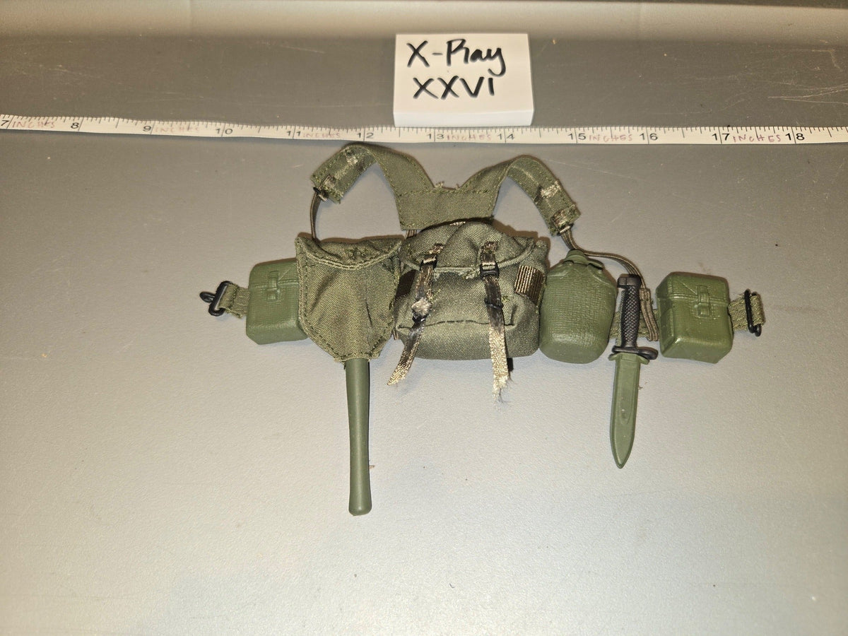 1/6 Scale Vietnam Era US M1956 Load Bearing Equipment Web Gear Set