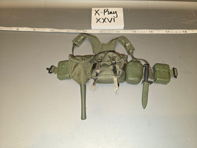 1/6 Scale Vietnam Era US M1956 Load Bearing Equipment Web Gear Set