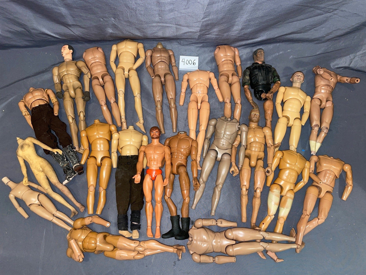 1/6 Scale Nude Male Action Figure Broken Figure Lot