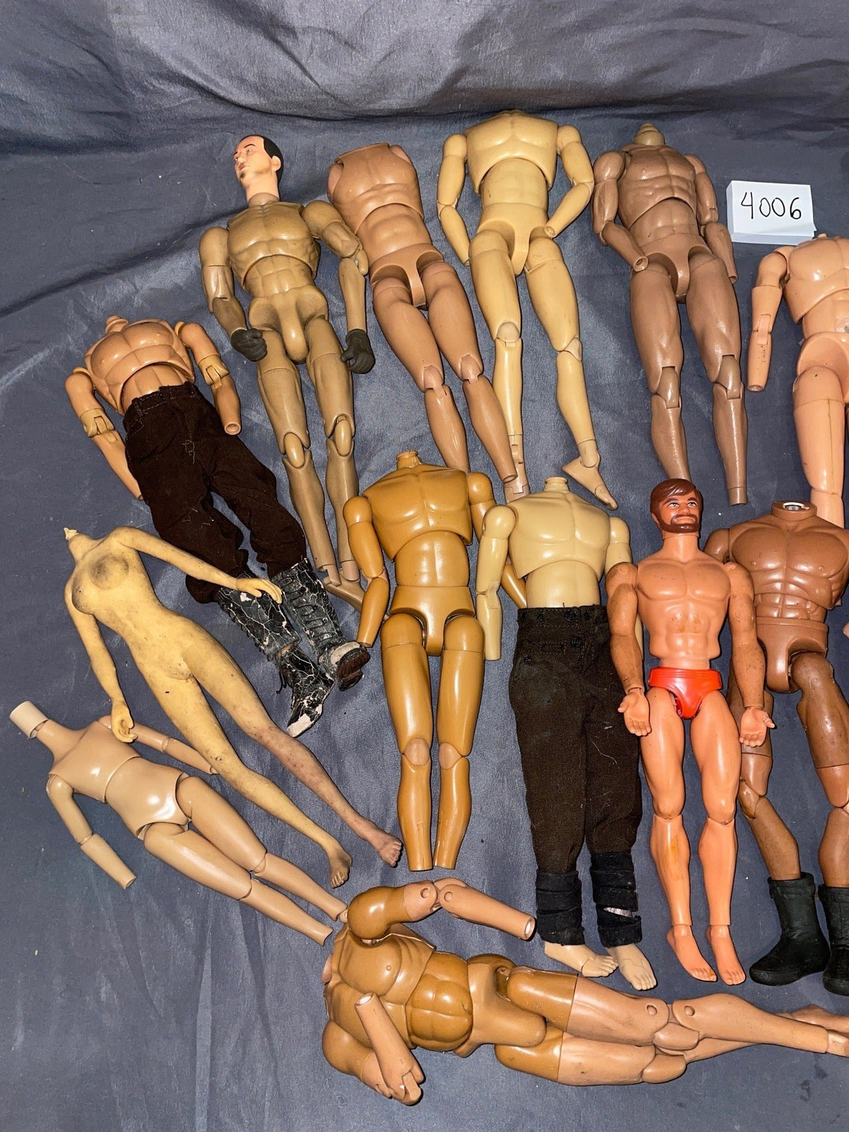 1/6 Scale Nude Male Action Figure Broken Figure Lot