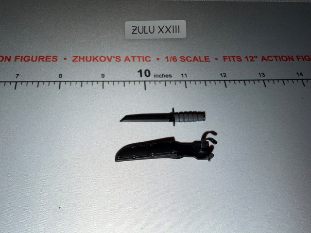 1/6 Scale Modern Era Combat Knife with Sheath