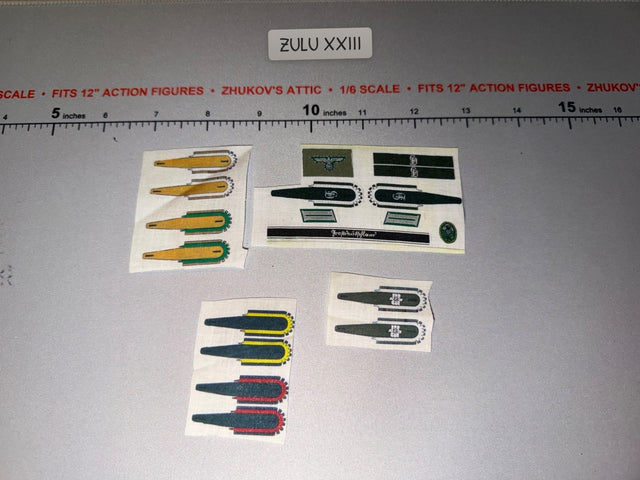 1/6 Scale WWII German Army Shoulder Board Insignia Set