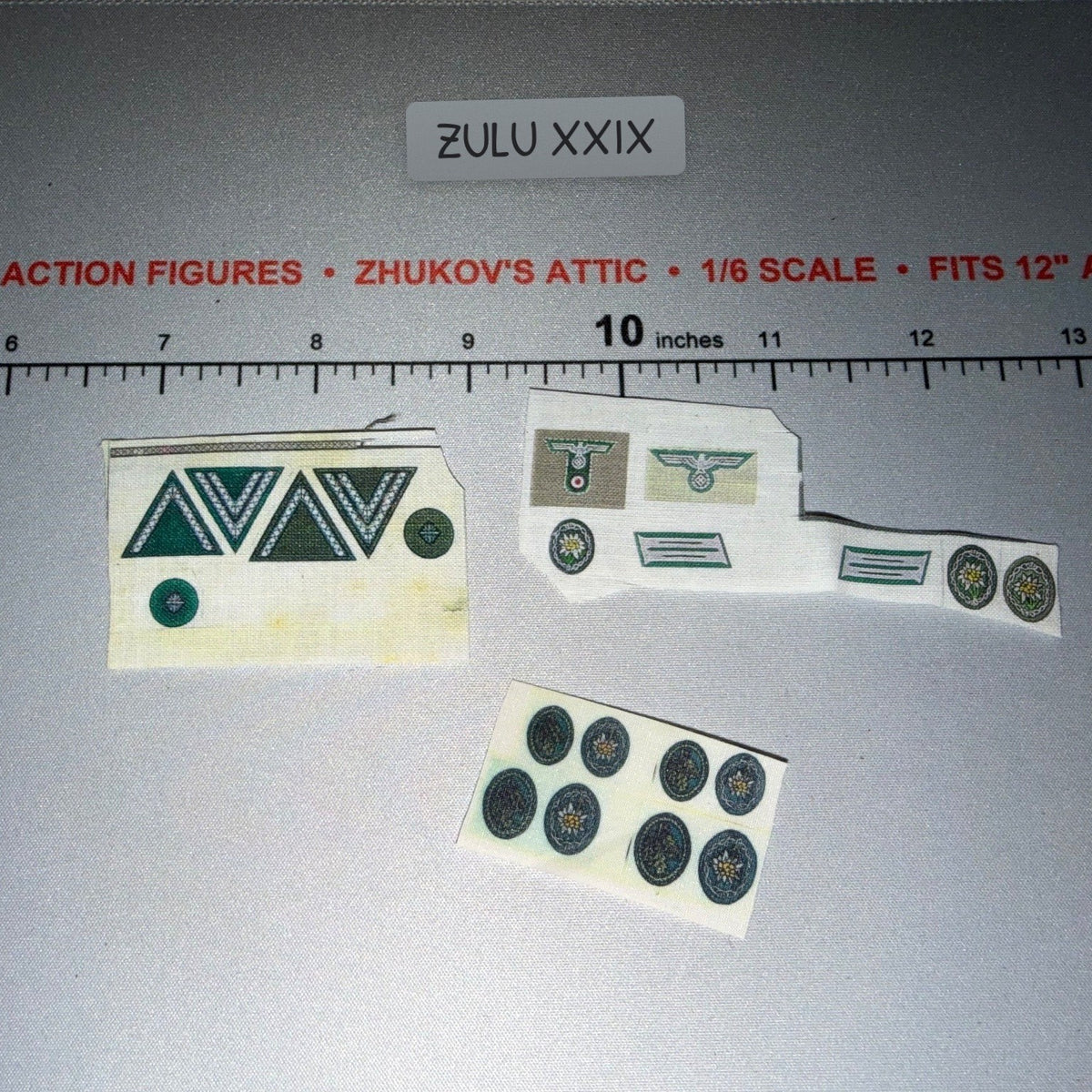 1/6 Scale WWII German Army Mountain Troops Insignia Decal Set – Zhukov ...