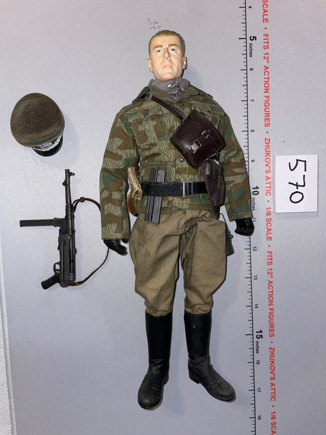1/6 Scale WWII German Officer Dressed Figure with Splinter Tunic - Dragon