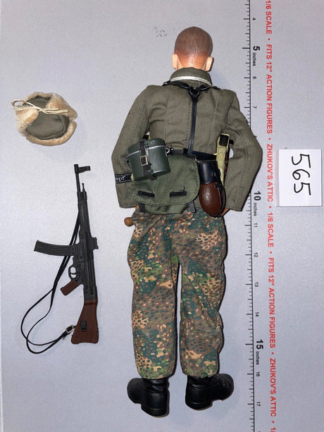 1/6 Scale WWII German Waffen Dressed Figure with Helmet and Weapon - Dragon