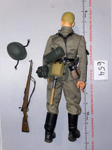 1/6 Scale WWII German Heer Infantry Dressed Figure with Rifle