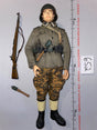 1/6 Scale WWII German Waffen Infantry Dressed Figure with Helmet and Rifle