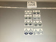 1/6 Scale WWII US Army Rank Insignia Patches Set
