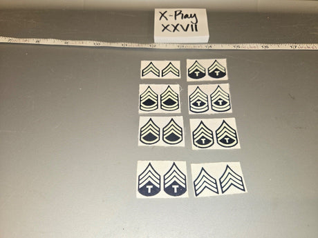 1/6 Scale WWII US Army Rank Insignia Patches Set