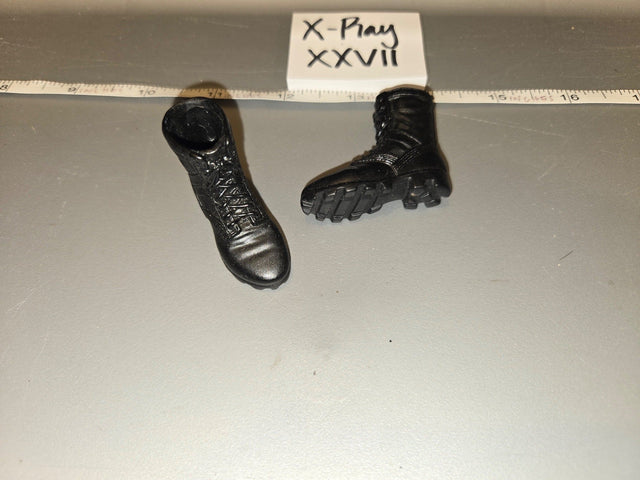 1/6 Scale Modern Era Black Combat Boots - Dragon