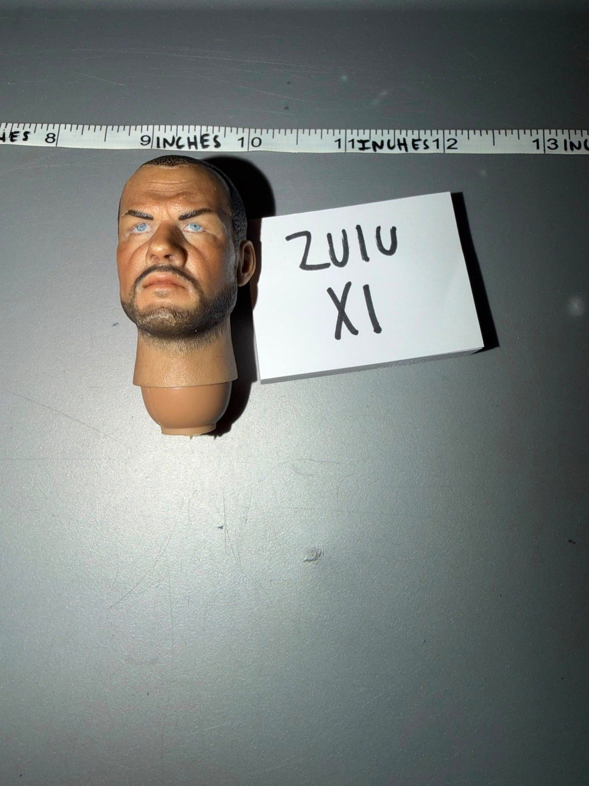 1/6 Scale Male Head Sculpt with Dark Hair and Beard