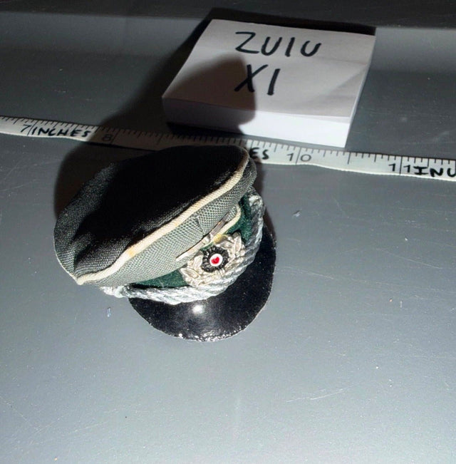 1/6 Scale WWII German Officers Visor Cap - Wehrmacht