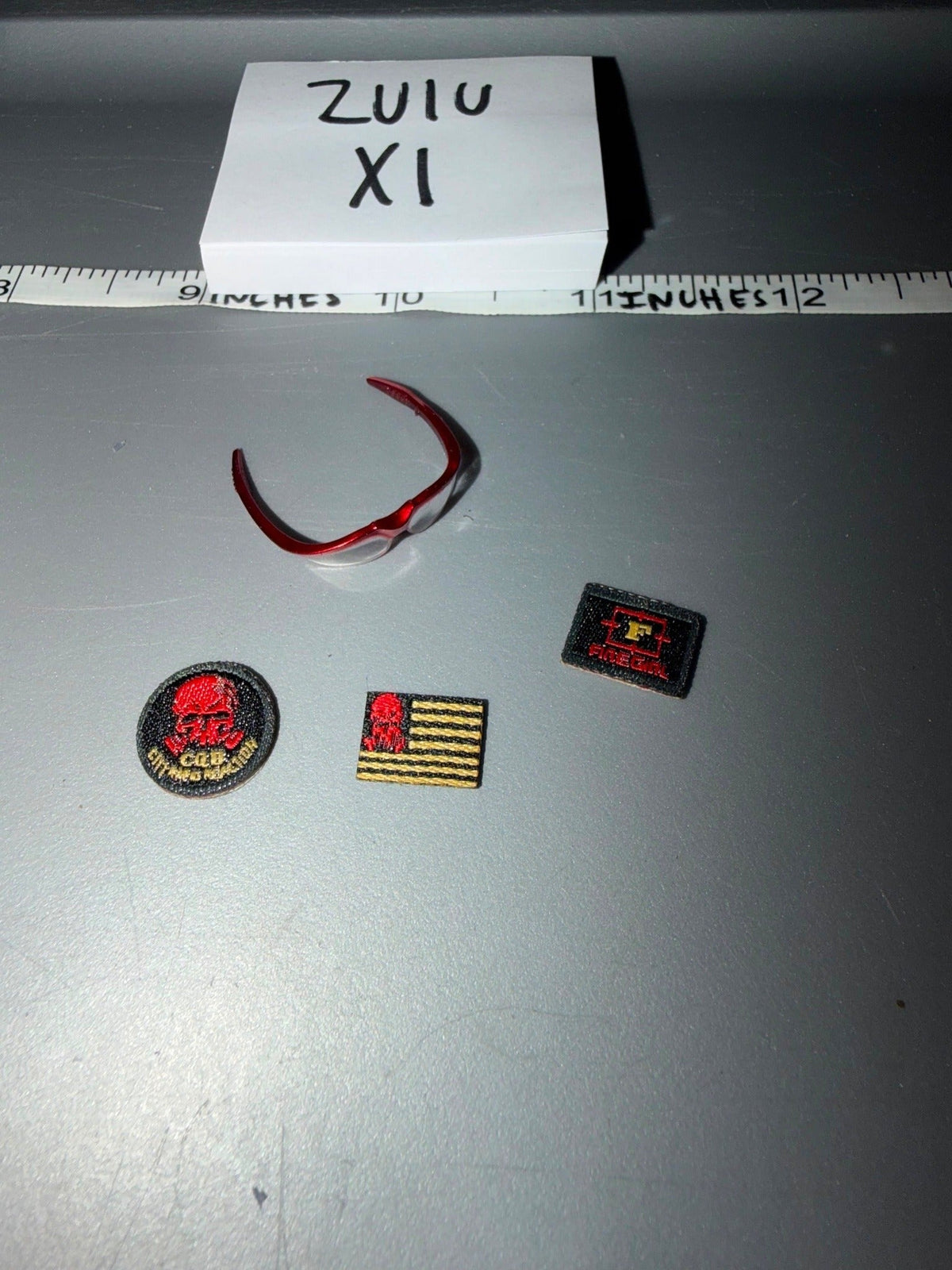 1/6 Scale Modern Era Tactical Patches and Eyewear Accessory Set