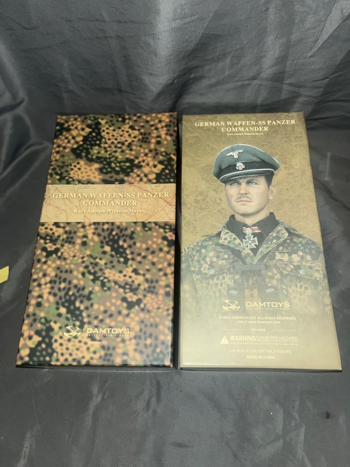 1/6 Scale EMPTY BOX ONLY WWII German Waffen Panzer Commander Meyer BOX ONLY- Dam Toys