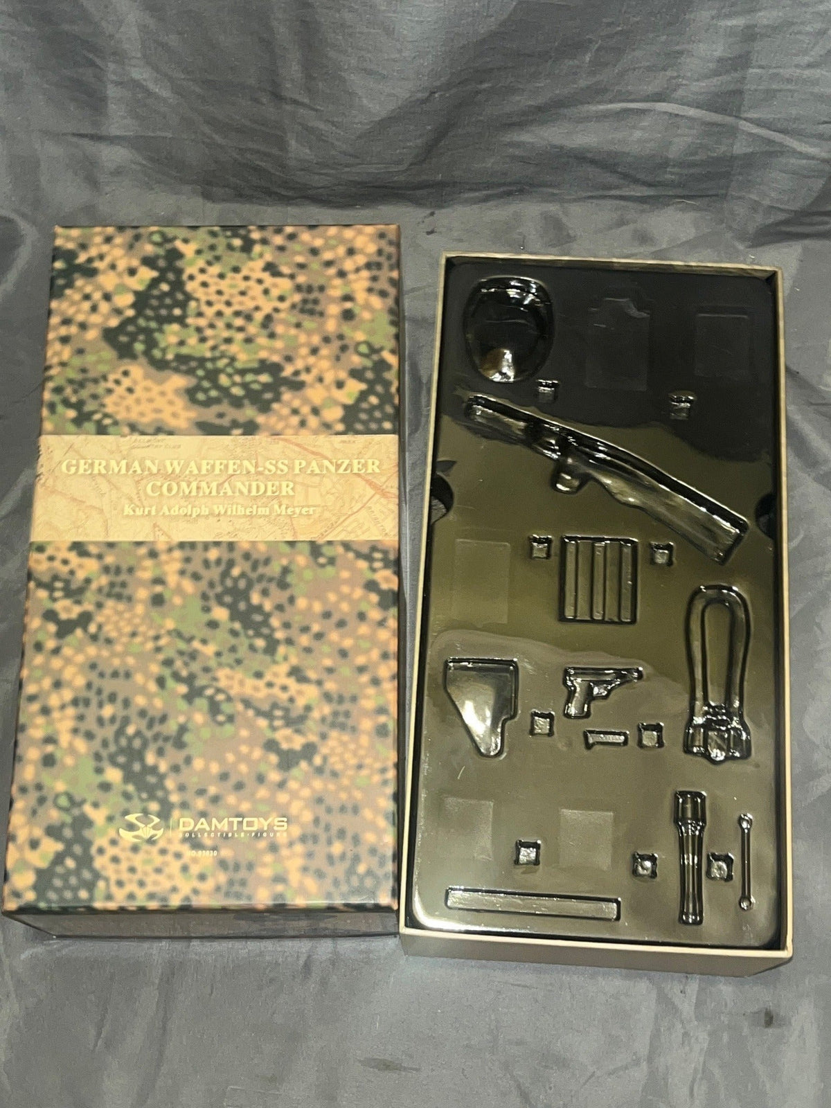 1/6 Scale EMPTY BOX ONLY WWII German Waffen Panzer Commander Meyer BOX ONLY- Dam Toys
